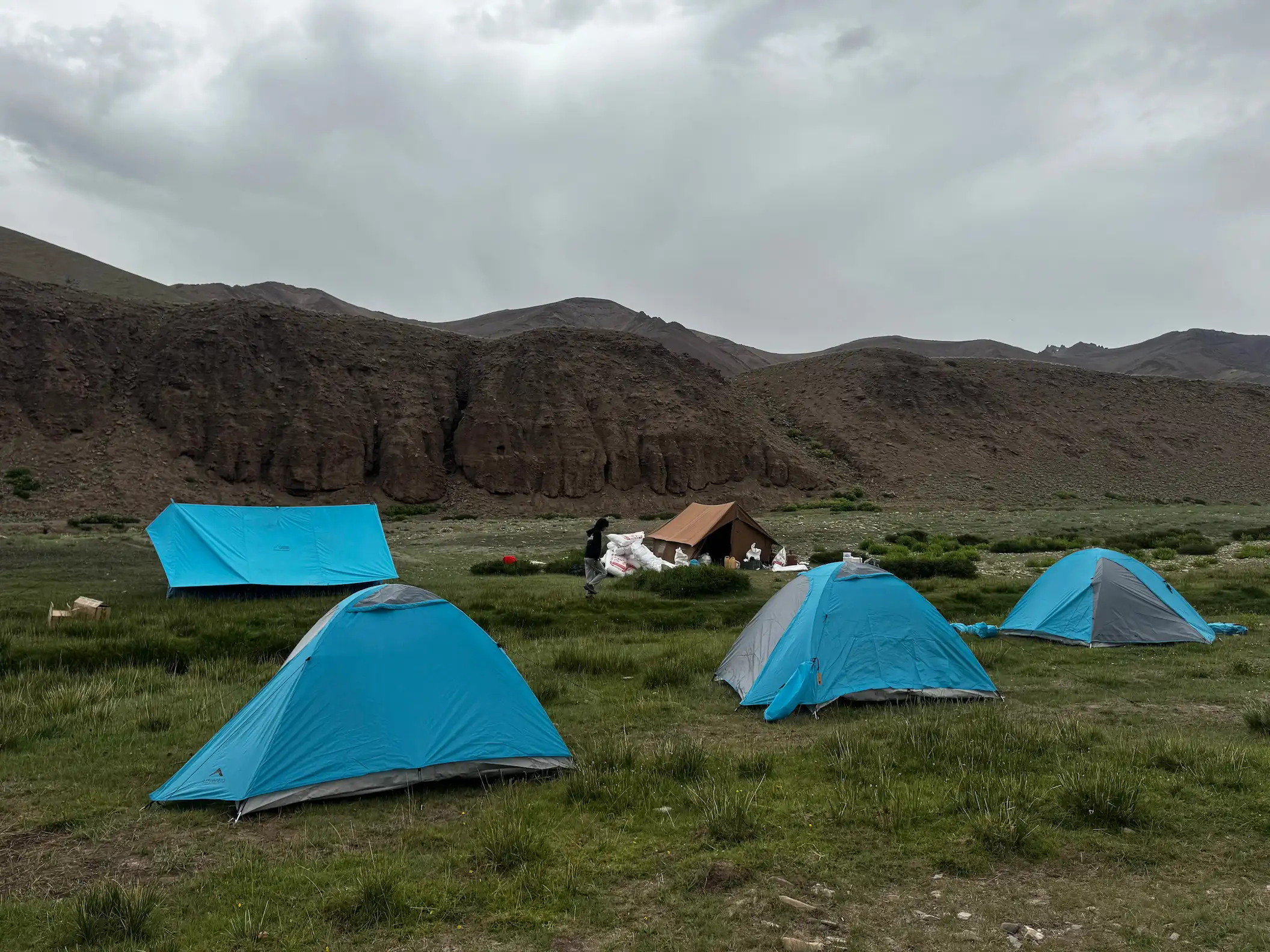 Altitude Adventure camp setup and team, Ladakh