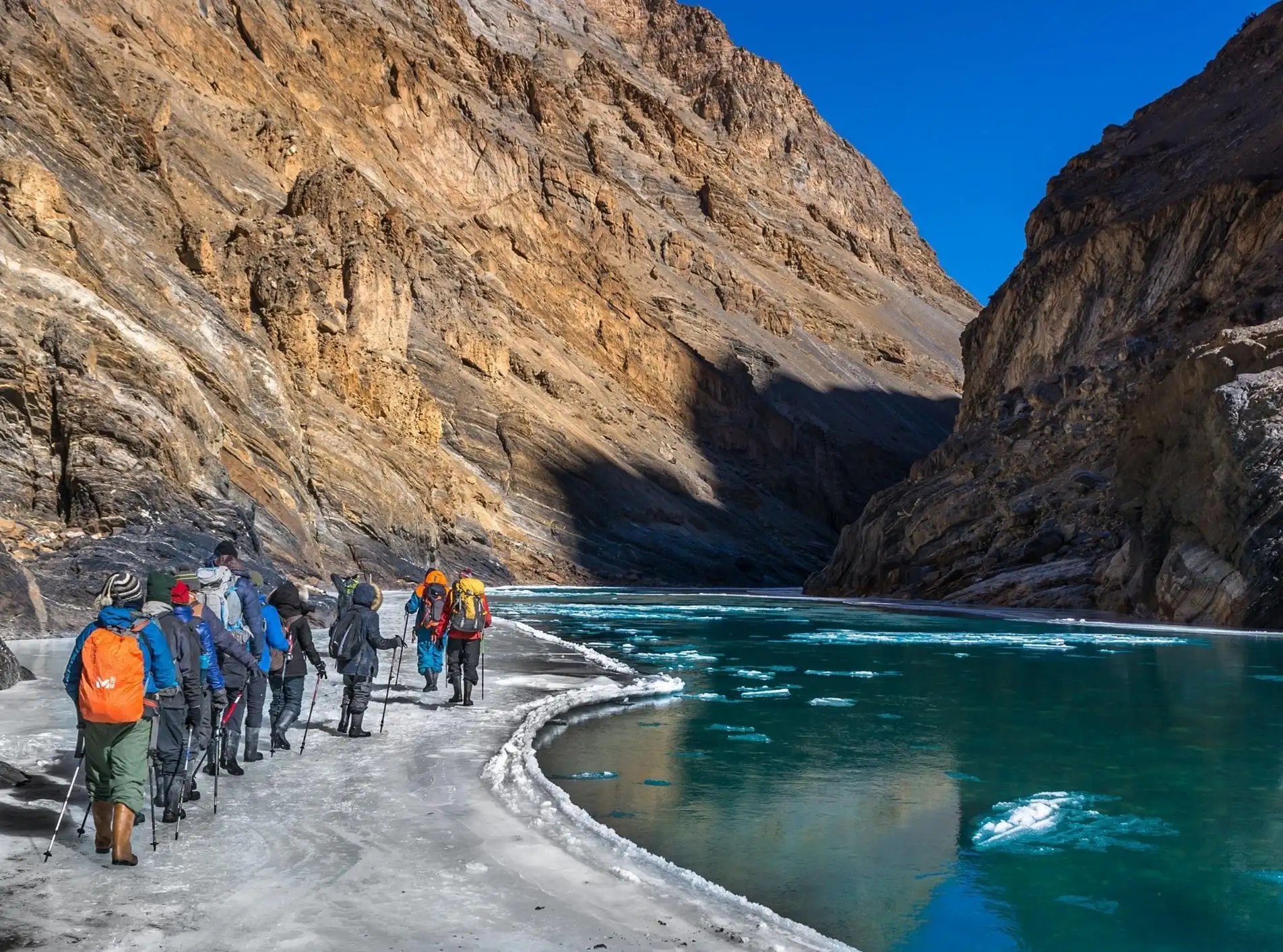 Chadar Trek on the frozen Zanskar River
